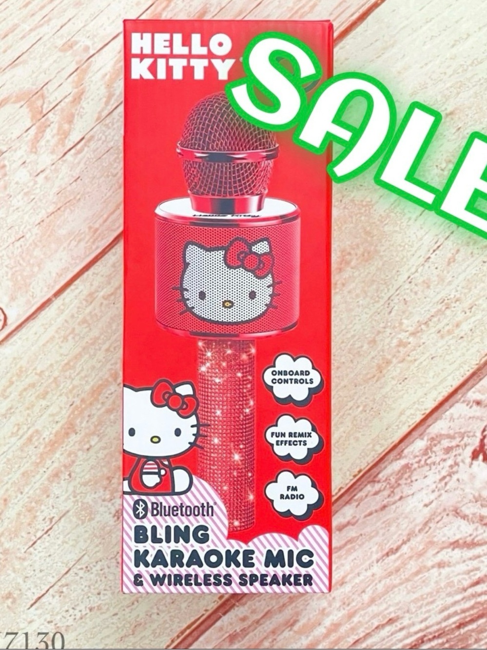 Sanrio Hello Kitty Bluetooth Bling Karaoke Microphone Wireless Speaker USB NEW